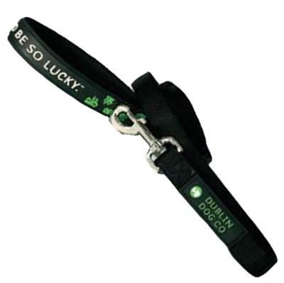 Dublin Dog Nylon Leash, 5 Feet Long, 1 Inches Wide, Black