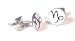 The Stainless Steel Jewellery Shop - 7mm Capricorn Logo Studs (pair) - Includes a Velvet Jewellery Gift Pouch
