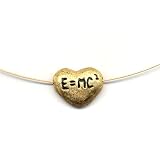 14K Gold Theory of Relativity Heart Necklace by Suz Andreasen MADE IN AMERICA