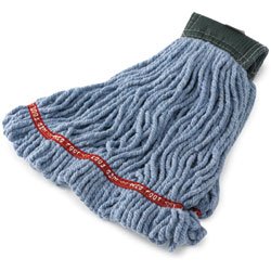 Rubbermaid-Blue Small Webfoot Shrinkless Mop 1" (A25106BL) Category: Wet Mops