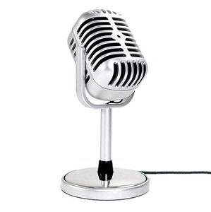 COSMOS ® Silver Retro Classic Elvis Style Mini 3.5mm Flexible Microphone Mic for PC Macbook pro Laptop PC Desktop computers Skype VOIP MSN Yahoo + Cosmos cable tie