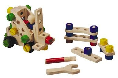 Childrens Toyshop  Toys : 60 Piece Construction Set by Plan Toys