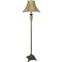 ORE International 31108F Floor Lamp with Beaded Shade, Antique Gold