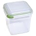Sterilite 12.6-Cup Square Storage Container, Brite Green (3 Pack)