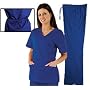 Medical Scrubs - Women's Mock Wrap/Flare Pant Set