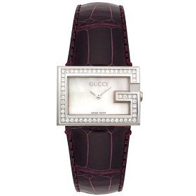 Click here to buy Gucci Watches - Gucci Series 100 Ladies with Diamond Bezel Mother of Pearl WoMens Watch by Gucci.