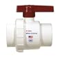 King Brothers Inc. WSU-1520-S 1-1/2-Inch + 2-Inch x 1-1/2-Inch + 2-Inch Single Union Ball Valve, White