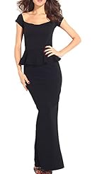 Sexy Floor Length Scoop Neck Short Sleeves Polyester Ruched Slit Open-Back Asymmetric  Dress