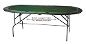 10 Players 84" Texas Hold'em Poker Table 2 Folds w/ Folding Legs - Green Felt