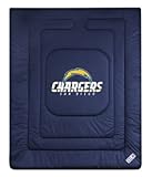 NFL Comforter - Queen Size - San Diego Chargers (Navy Blue/Powder Blue/Whit ....