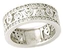 1ct Diamond Heart Ring in 14K White Gold