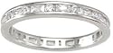 Sterling Silver Women's Eternity Anniversary Wedding Ring Sizes 5 6 7 8 and 9