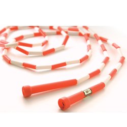Athletic Connection 10ft Segmented Skip Rope Red/White(price/each), Beaded, Jump Ropes, Fitness