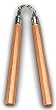 Nunchaku 14" Natural Octagon - Martial Arts - Nunchaku