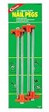 COGHLANS Tent Stakes / Pegs 10 Nail Pegs -- pkg of 4 Md: 8312.
