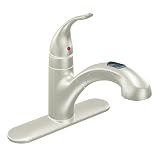 Moen 67315CSL Integra Low Arc Pullout Kitchen Faucet, Classic Stainless