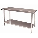 Vogue Stainless Steel Prep Table 1500W X 600D X 900H