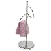 Aquatico Large 2-Ring Fingertip Towel Stand, Chrome