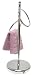 Aquatico Large 2-Ring Fingertip Towel Stand, Chrome