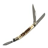 2.75 in., Delrin Handle, Three Blades, Nickel Silver Bolster
