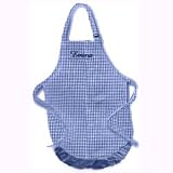 Navy Color Gingham Apron