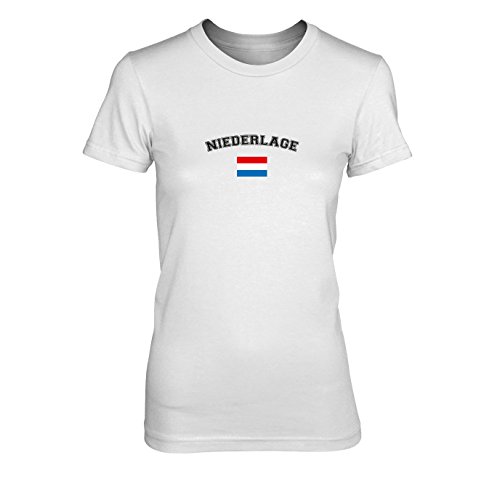 Oranje Niederlage – Damen T-Shirt, Größe: XL, Farbe: weiß