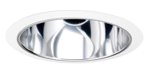 Juno Lighting 231G-WH 6-Inch A-Lamp Reflector with Gold Alzak, White Trim
