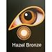 Coloured Contact Lenses with Free Solution & Case- Hazel Bronze (3 months)