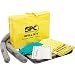 Portable Spill Kit - Economy ALLWIK® (w/ 10 Pads, 2 SOC's, Nitrile Gloves, Disposable Bag, Instruction Sheet)
