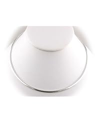OMEGA 2.7mm Oval Domed Sterling Silver Adjustable 16 - 18 Inch Nickel Free Chain Necklace Italy