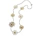 Coach Miranda Flower Station Necklace in Bag 18k Gold Plated