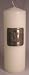 Western Unity Pillar Candle with Silver Plate, Ivory