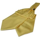 Forzieri Solid Color Pure Silk Ascot Yellow