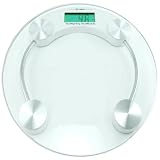 Precision Digital Home Scale Glass Top, Battery Powered 330lb Capacity