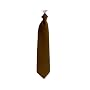 New Boys Solid Color Brown Clip On Necktie 11" Tie