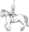 Horse And Rider Sterling Silver Charm
