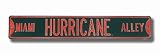 MIAMI HURRICANES MIAMI HURRICANES ALLEY AUTHENTIC METAL STREET SIGN (6 X 36)