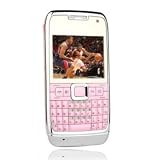 e71 quad style bande double carte TV Wifi texture métallique de téléphone portable rose