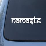 Namaste - Tibet Buddha - Car, Truck, Notebook, Vinyl Decal Sticker #2318 | Vinyl Color: White