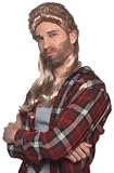 Adult Blonde 80s Mullet Costume Wig