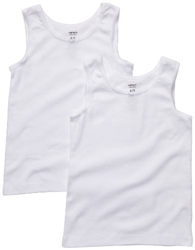 Carter's Little Girls' 2-pack White Cotton Tee Set