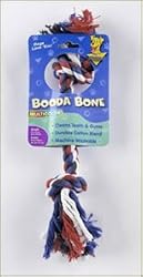 Petmate Booda Two Knot Rope Bone, Multicolored, Medium