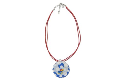 Kansas Jayhawks Capiz Double Shell Cord Necklace