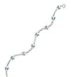 Sterling Silver 9 + 1 Inch Extension Green Butterfly Anklet