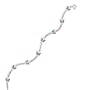 Sterling Silver 9 + 1 Inch Extension Green Butterfly Anklet