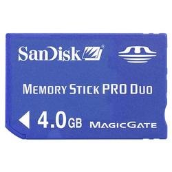 SanDisk SDMSPD-4096-A11 4 GB Memory Stick Pro Duo (Retail Package)