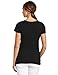 Dickies Girl Juniors Short Sleeve V-Neck Tee,Black,Large