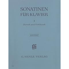 Sonatinen f�r Klavier Band 1 (Barock und Vorklassik) mit Bleistift -- Auswahlband mit 25 reizvollen Sonatinen von Scarlatti bis Benda in der Henle Urtext-Edition - ideal auch f�r den Klavierunterricht (Noten/sheet music)