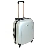 Borderline Small 21 Inch Hard Sided 4 Spinner Wheels Trolley Case (Silver)