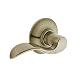 Schlage F170ACC609LH Accent Left Hand Dummy Lever, Antique Brass